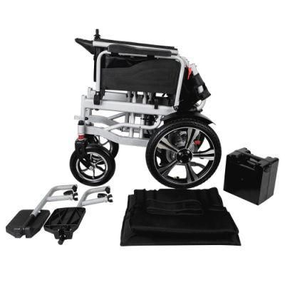 Foldable Electric Wheelchair with Electromagnetic Brake Motor