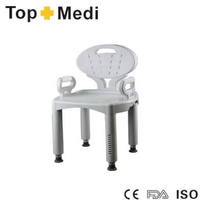 195kg Loading Bathroom Safety Whole Chair Detachable Plastic Shower Chair