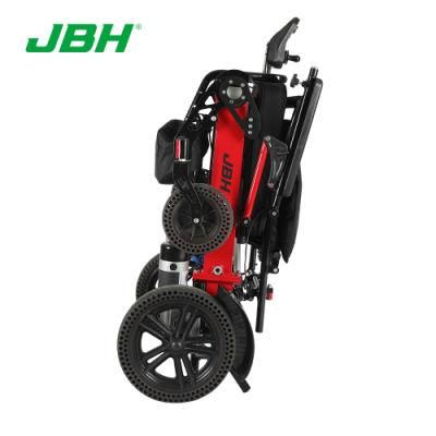 Jbh D19 Remote Control Automatic Medical Electric Folding and Opening Wheelchair, Power Wheel Chair for Disability