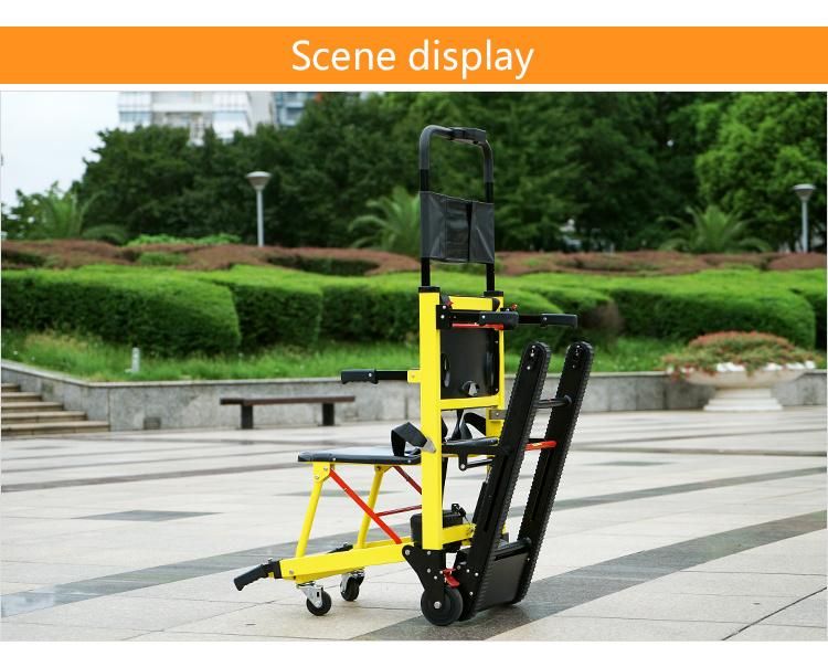 160kg Loading Folding Electric Manual Stair Climbing Wheelchair