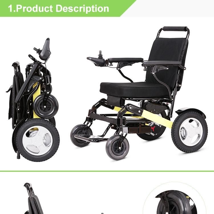 Very Lightweight Folding Electric Li-ion Wheelchair for Cerebral Palsy