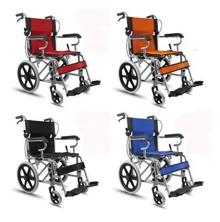 Wheelchair for The Disabled Folding Electroplating Portable Wheelchair