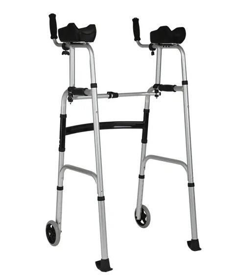 Rollator Walker Foldable Forearm Support Aluminum Walker with Wheels