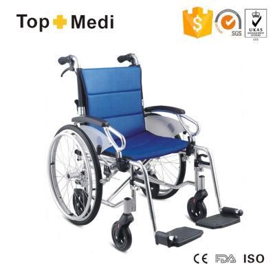 New Hospital Equipment Aluminum Foldable Wheel Chair Folding Wheelchair