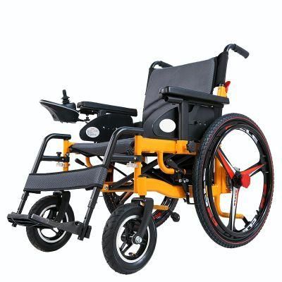 China Electric CE Approved Ghmed Price Ultra Lightweight Transfer Folding Scooter Aluminum Wheelchair