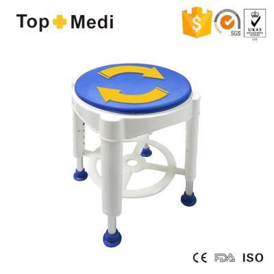 Bathroom Safety Product Rotatable Bath Shower Chair Stool with Padded Rotating Seat