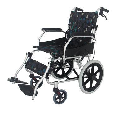 Handicapped Small Wheels Wheel Chair Foldable Manual Steel Wheelchair