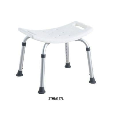 Bathroom Plastic Seat Safety Bath Bench Height Adjustable Anodize Frame Non-Slip Silla PARA Ducha Aluminum Shower Stool Chair