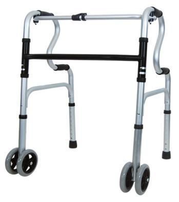Aluminium Frame Adult Walk Aid Walker for Adults Lightweight Folding Walking Aid for The Elderly