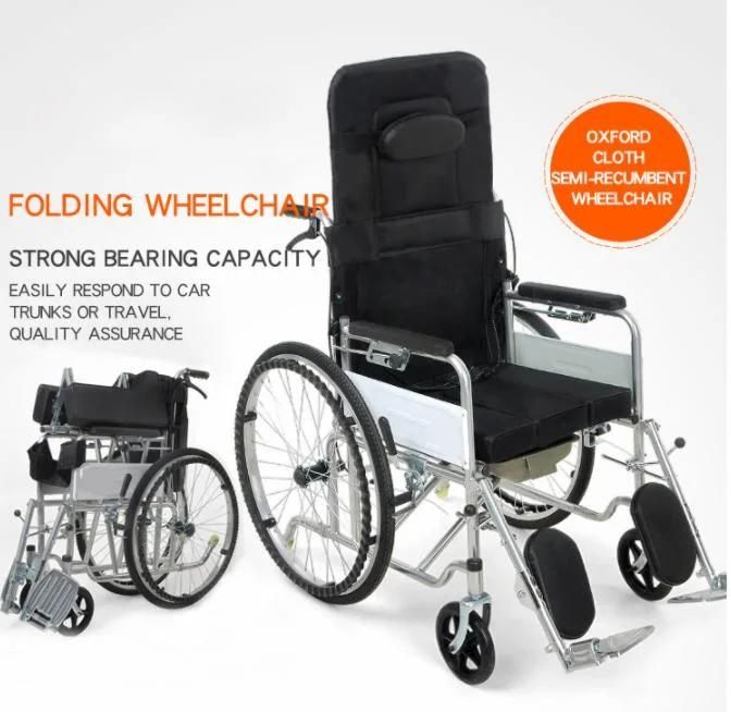 Folding Hand Push Adult Disabled Elderly Manual Portable Wheelchair for Sale Price