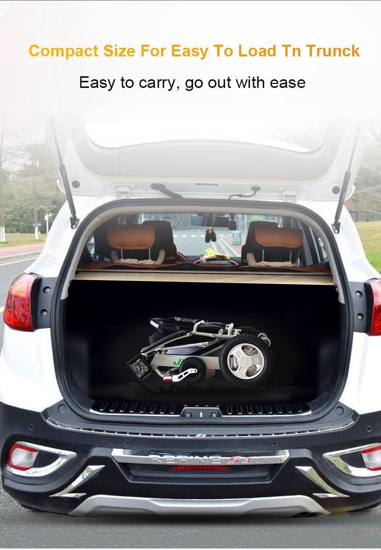 24V 6ah Lithium Battery Folding Wheelchair Portable for Outdoor Use