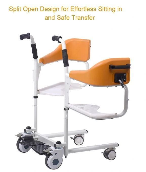 New Multi-Functional Patient Transfer Lifting Commode Wheelchair (JX-6910)
