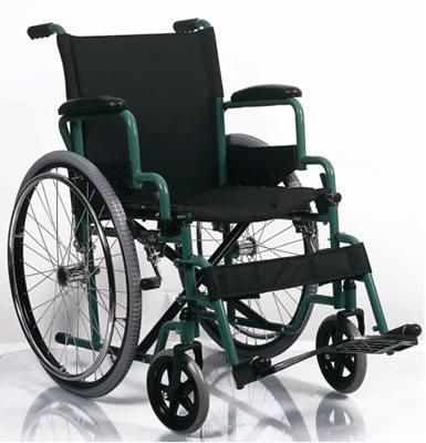 Outdoor Aluminium Auto Folding Manual Wheelchair