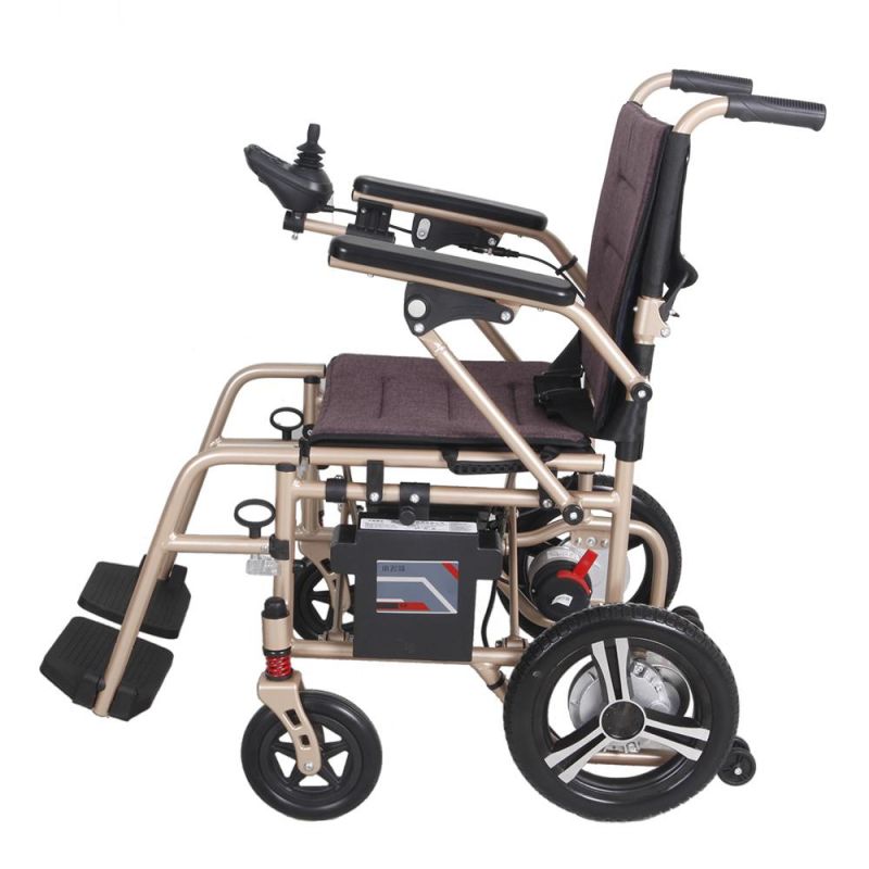 New Easy Folding Magnesium Alloy Electric Wheelchair for Elderly