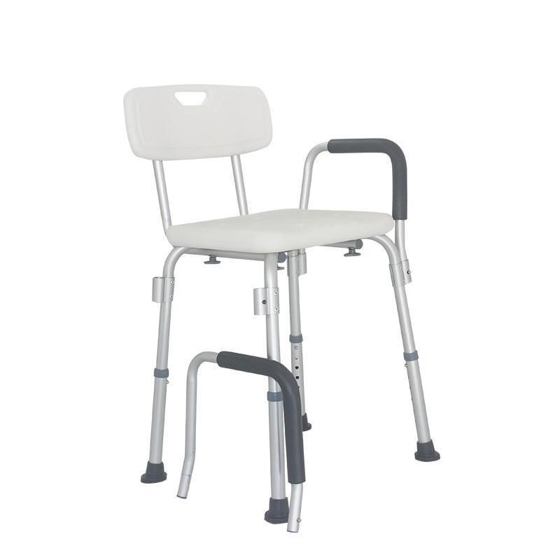 Mn-Xzy003 Adjustable Portable Medical Aluminum Folding Bath Shower Chair