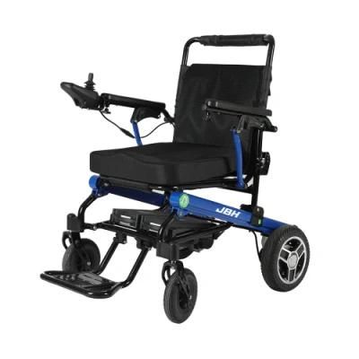 Ajustable Recline Back Power Folding Powder Coated Electric Travel Wheelchair FDA Approved