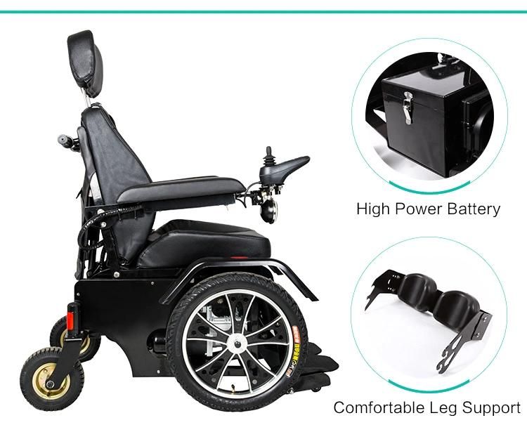 Luxury Reclining Standing Power Electric Wheelchair for Paralyzed People