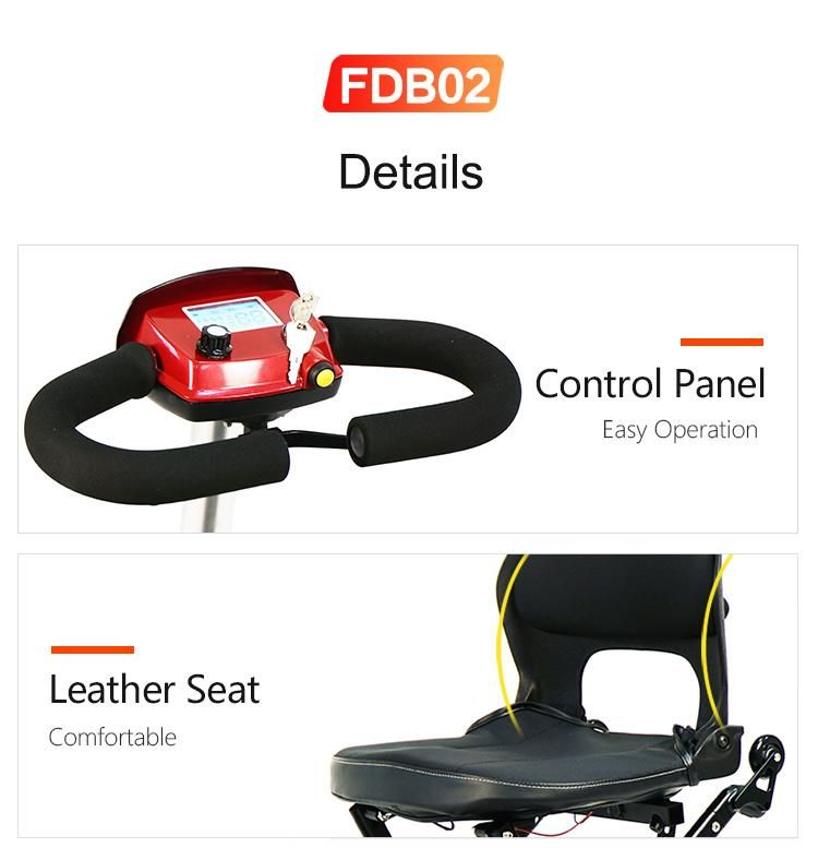 Small Indoor Outdoor Electric Motorized Wheelchair for Sale
