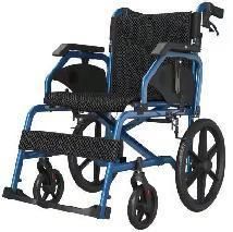 Topmedi High-End Aluminum Alloy Lightweight Manual Wheelchair with Flip-up Armrest