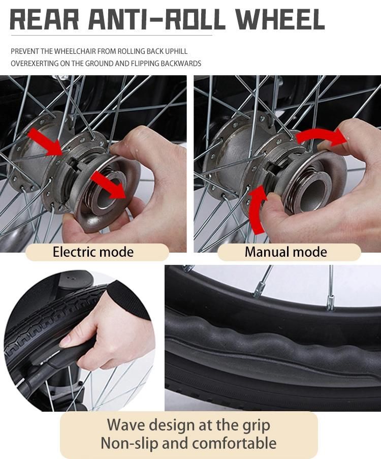 Portable Foldable Power Wheelchairs Foldable Electronic Wheelchair