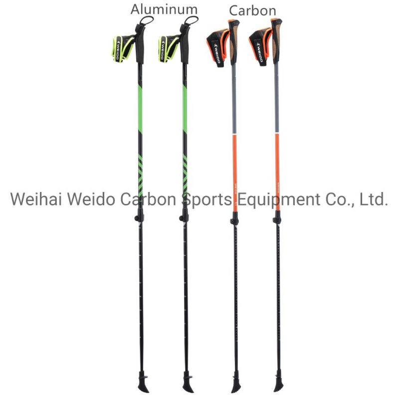 OEM Factory Customized Hiking Stick 6061 Aluminum Nordic Walking Pole