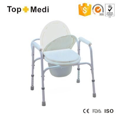 Hot Sale Steel Commode Wheelchair for Elder People