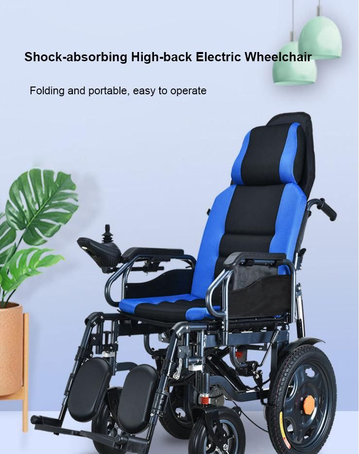 New Ghmed Customized Carton China Electric Scooter Disabled Mobility Aluminum Folding Wheelchair
