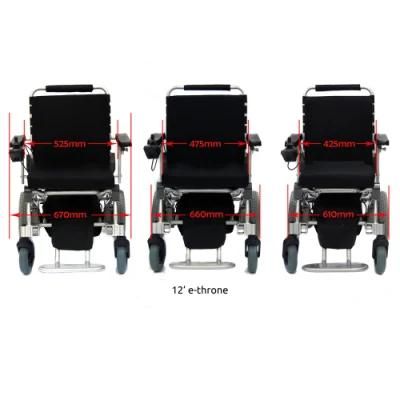 Aluminum alloy Ultra Light Mobility Scooter Foldable Electric Wheelchair with Armrest Liftable for Handicapped and disabled