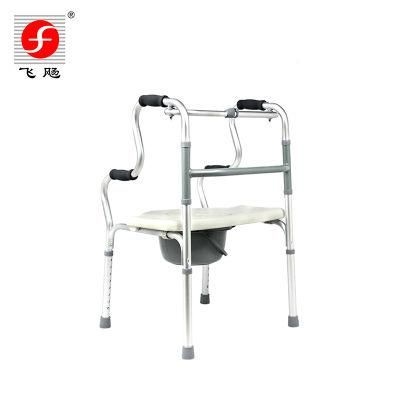 Height Adjustable Disabilities Aluminum Mobility Walker with Seat