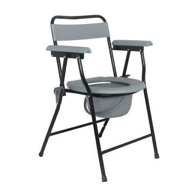 Bathroom Safety Health Prodcut Lightweight Shower Chair Commode with Plastic Bedpan