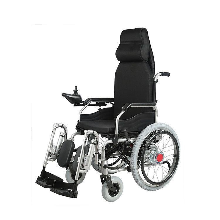 Folding Automatic Reclining High Back Electric Wheelchair for Thee Ldedly and The Handcapped