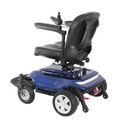 E-Wheelchair with USB Charging Port and LED Light