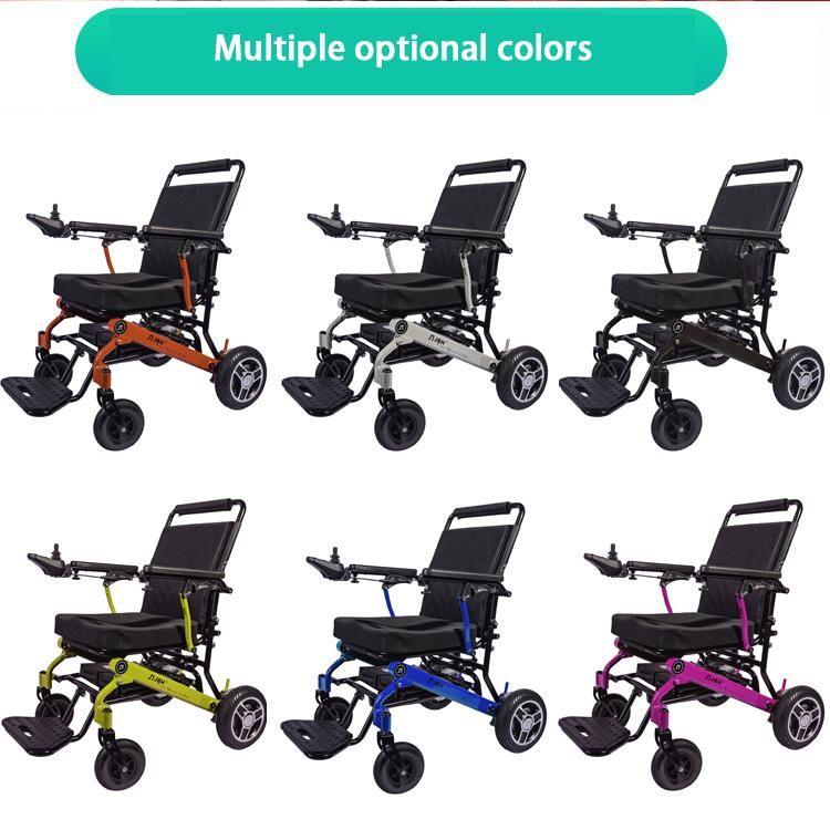 500mm Seat Width Folding Cheap Price Electric Wheelchair with Lithium Battery
