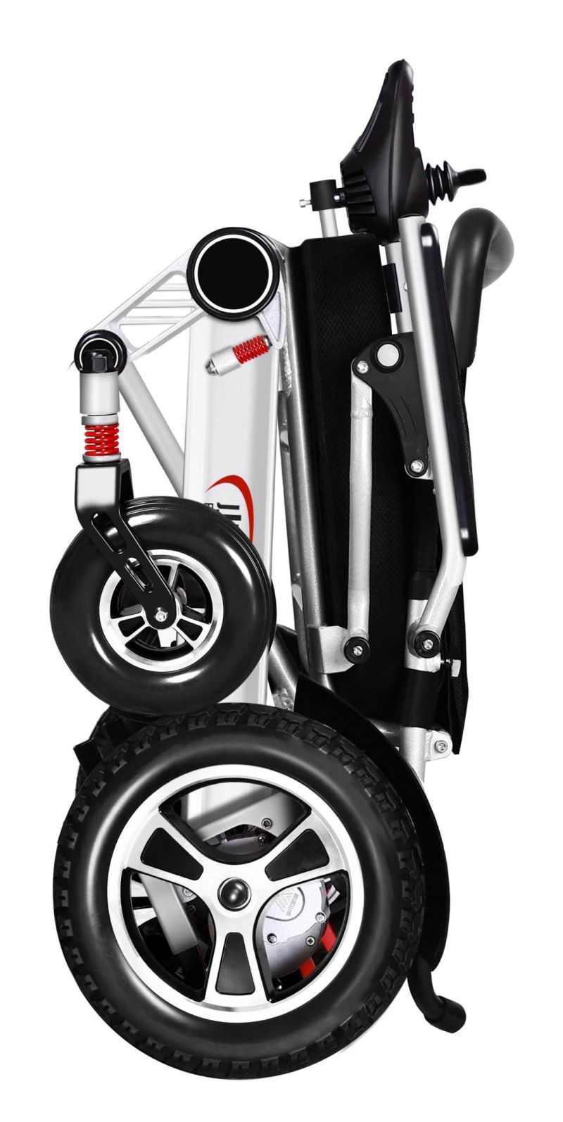 Foldable Lightweight All Terrain Premium Electric Wheelchair, Portable, Compact Folding Motorized Wheelchair
