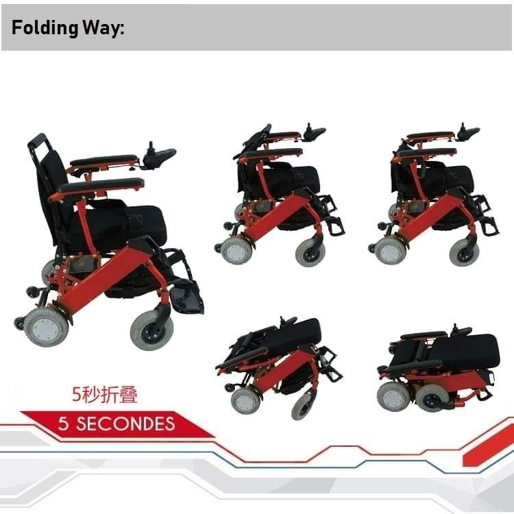 aluminum Alloy Smart Electromagnetic Brake Wheelchair Model E08 Ce, ISO13485