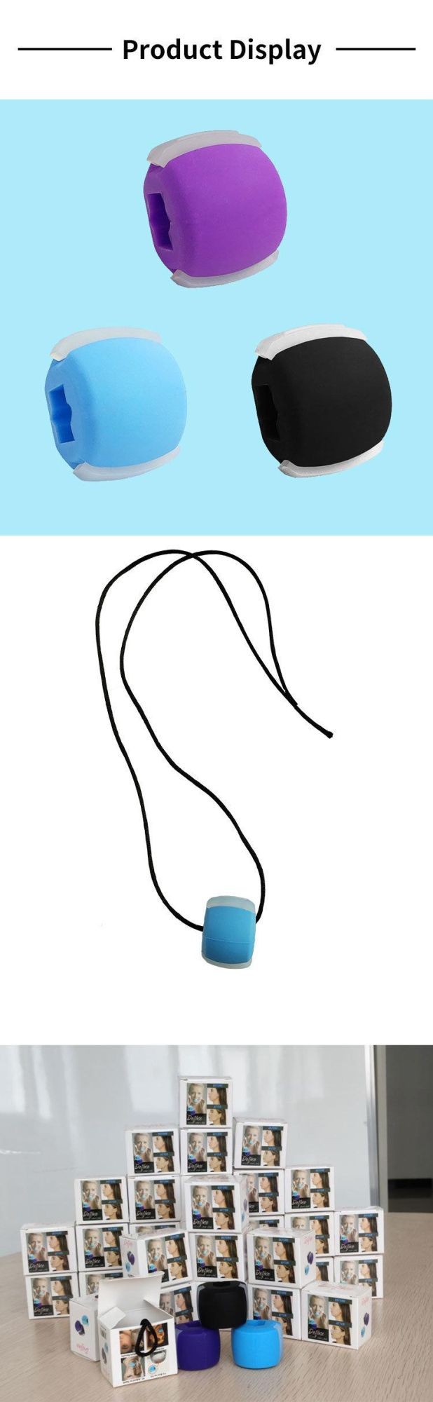 Jaw Line Mouth Trainer Ball Exercise Jawline Jaw Exerciser