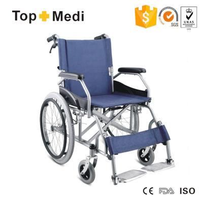 Medical Handicapped Disabled Equipment Folding Manual Wheelchair with United Brake