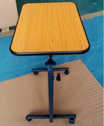 Overbed Table Portable Desk with Castor Wheels Mobility Aid