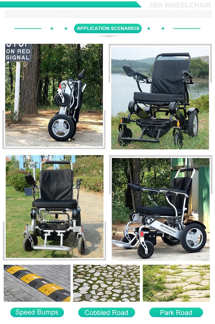 Rehabilitation Medical Equipment Aluminum Mobility Folding Motorized Electric Power Wheelchair