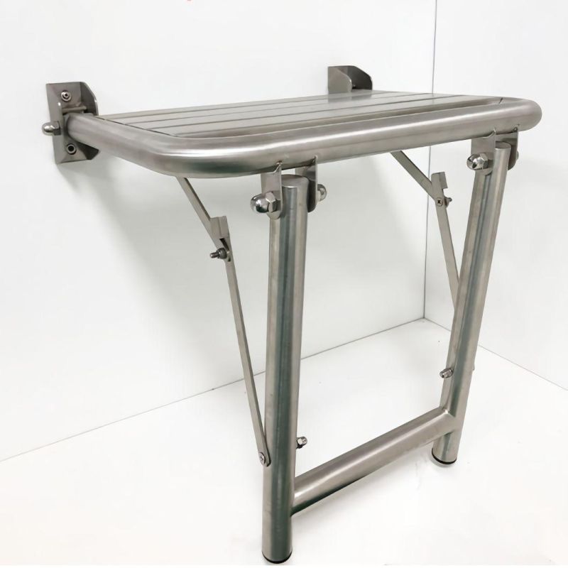 Stainless Steel SUS304 Wall Mounted Folding Shower Seat