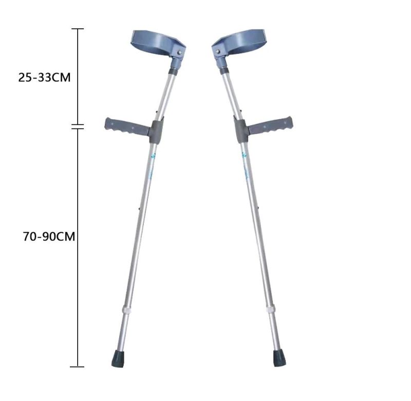 Height Adjustable Lightweight Underarm Axillary Crutches for Adult Disabled