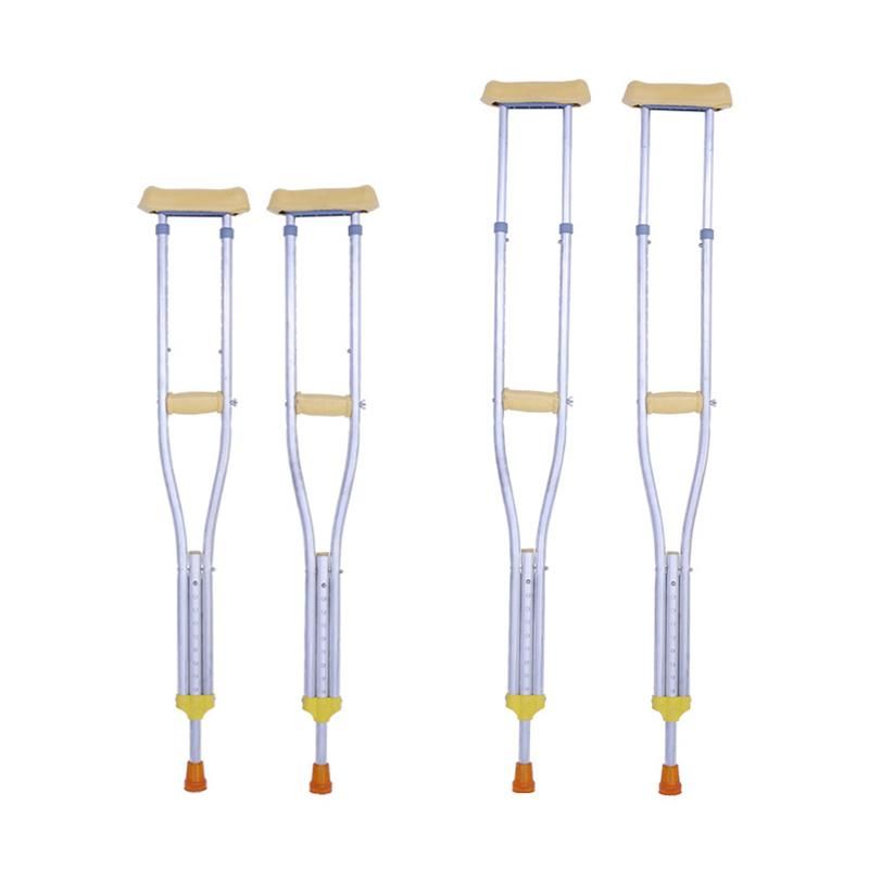 Adults Kids Elbow Aluminum Crutches with Anti Slip Rubber