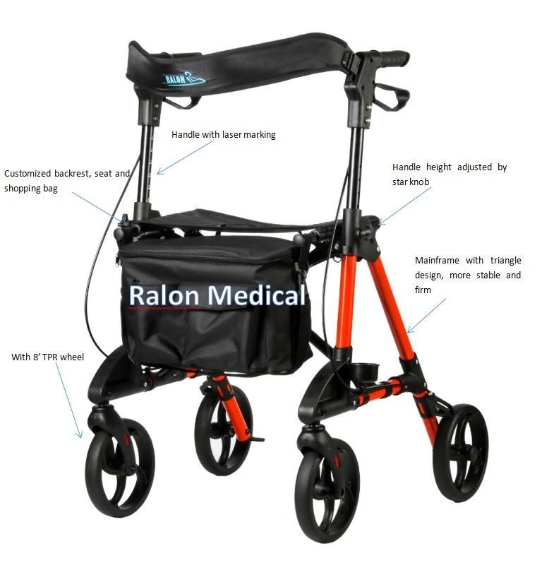 Aluminum Rollator for Elderly