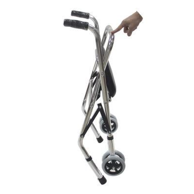 Foldable Lightweight Aluminum Adults Walker with Wheels Disabled Walker Mobility Aids Rollator