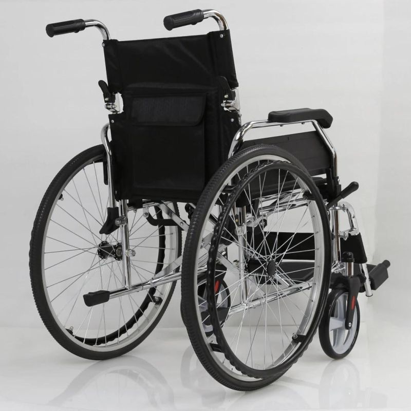 Manual Foldable Quick-Release Wheelchair for Medical Equipment