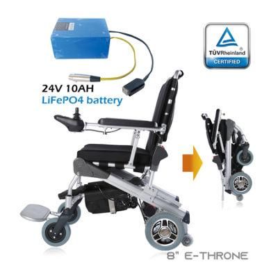 CE TUV Approved Lightweight Aluminum Alloy Electric Wheelchair Factory