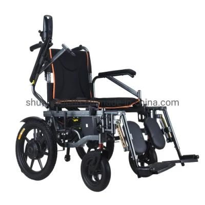 New Medical Equipment Foldable Electric Wheelchair Aluminum Lightweight Power Wheel Chair Power Wheelchair