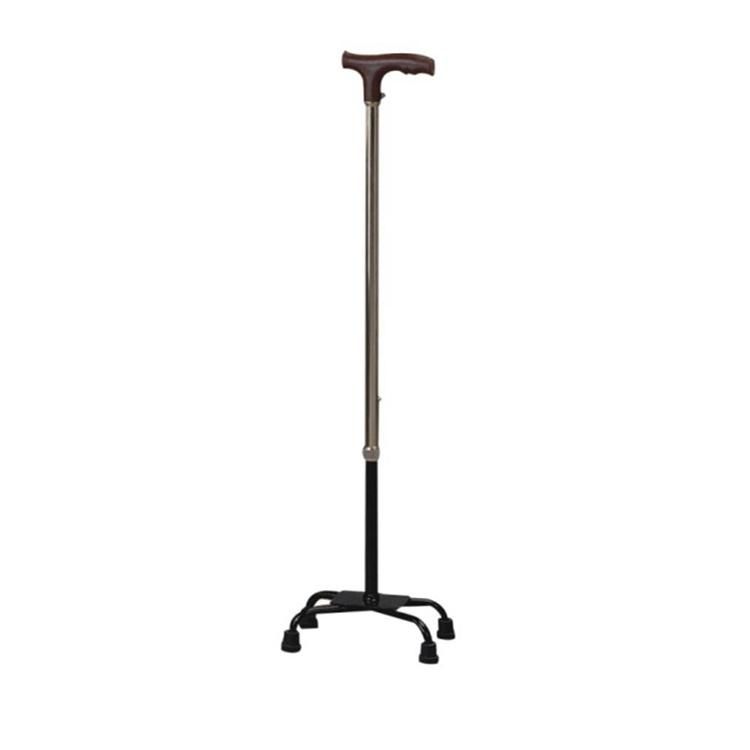 Fixed Lightweight Aluminium Folding 4 Legs Walking Stick for Older People