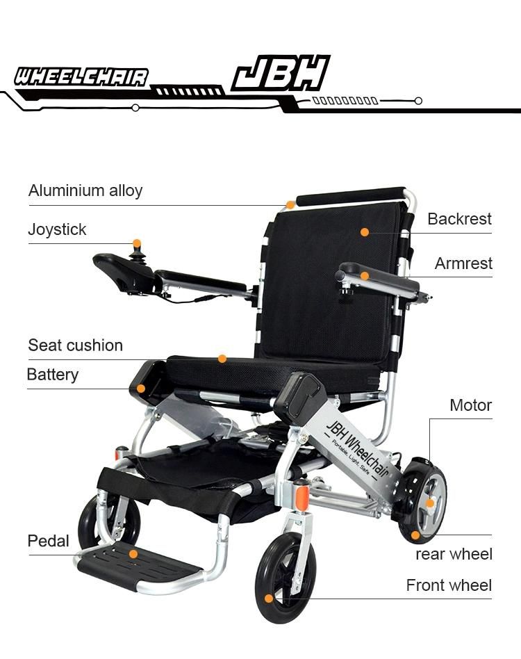 Best All Terrain Folding Electric Wheelchair UK Water-Proof Controller Power Electric Wheelchair for Elder