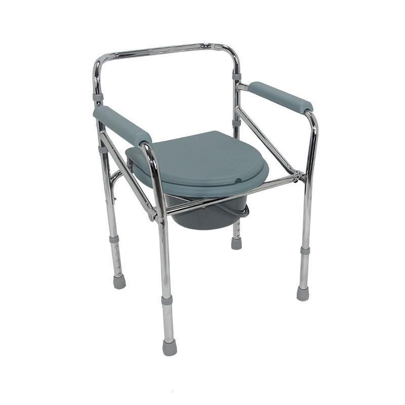 Mn-Dby005 Nursing Commode Chair Manual Patient Transfer Chair for Older